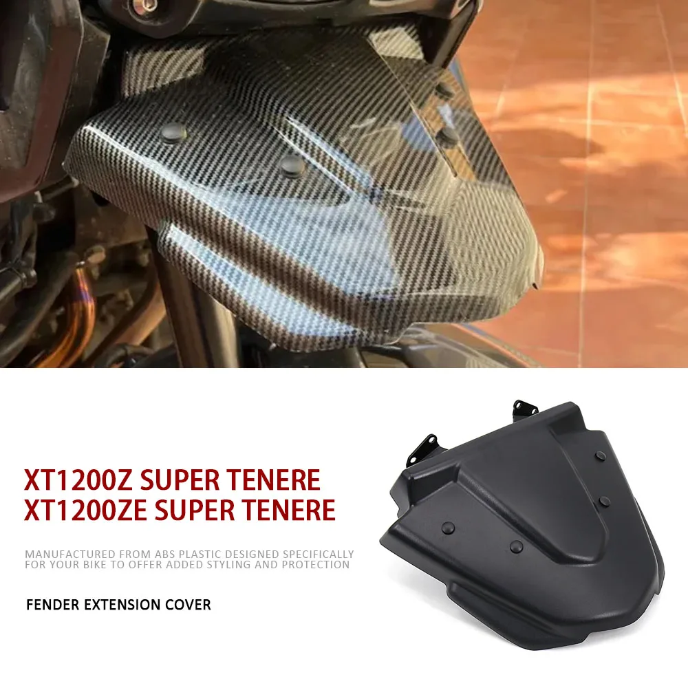 Фото Для Yamaha Fit XT1200Z XT 1200 Z Super Tenere 2014-2021 передний клюв из углеродного волокна, удлинитель носа, крыло колеса 2020 2019 2018 №1