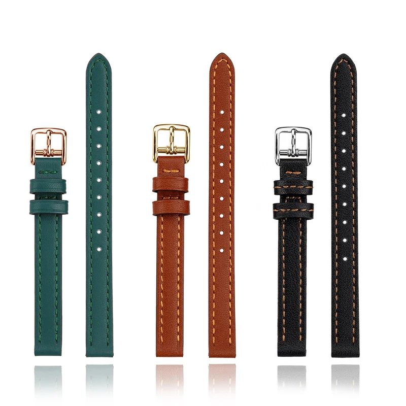 Ремешок для часов Kaidini из коровьей кожи 10 мм