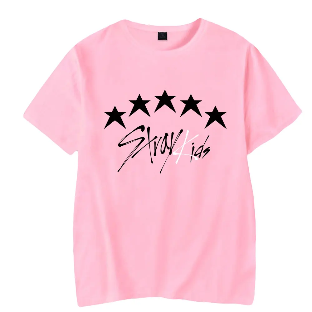 

Stray Kids T-shirts New Album 5-Star Merch Women Men T shirt Cotton Short Sleeve Kpop Casual Tee Streetwear Tops