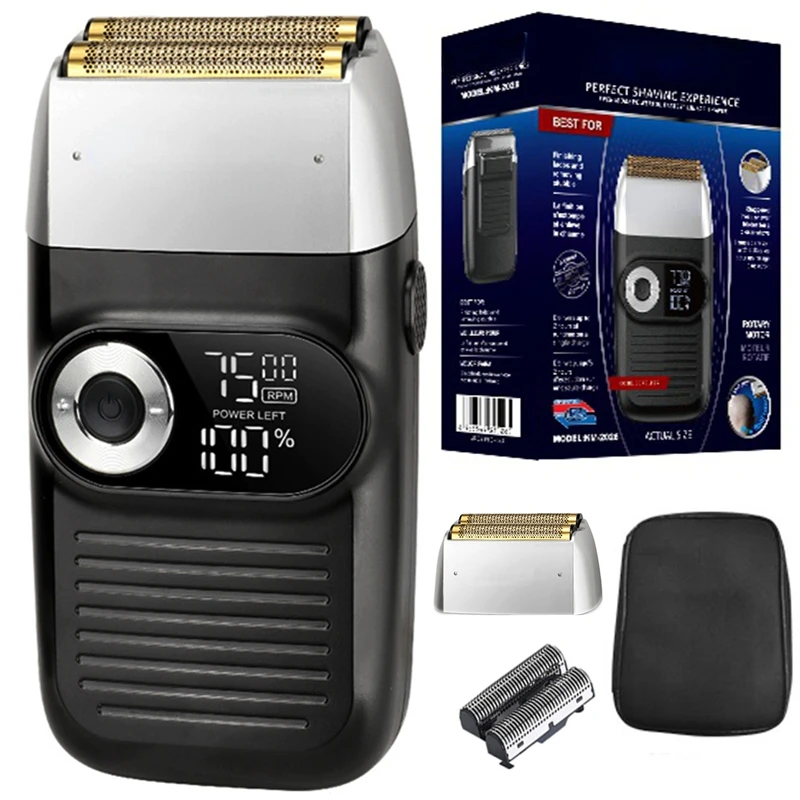 

powerful barber pro shaver for men hair beard balds head shaving machine finishing fades