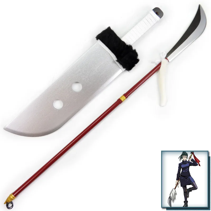 

190cm Jujutsu Kaisen Zenin Maki Spear Playful Cloud broadsword knife sword weapon Cosplay Stage Performance Props Anime Shows