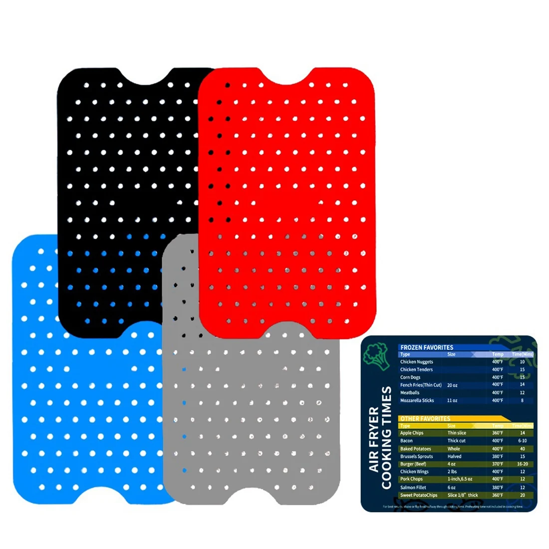 

Dual Basket Air Fryer Liner,Reusable Air Fryer Liner with Dual Zone Magnetic Cheat Plate,for Ninja Foodi XL FG551 Grill