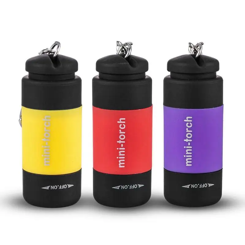 

1PCS Outdoor Camping Mini Keychain Pocket Torch USB Rechargeable LED Light Flashlight Lamp Waterproof Cycling Light Pocket Torch