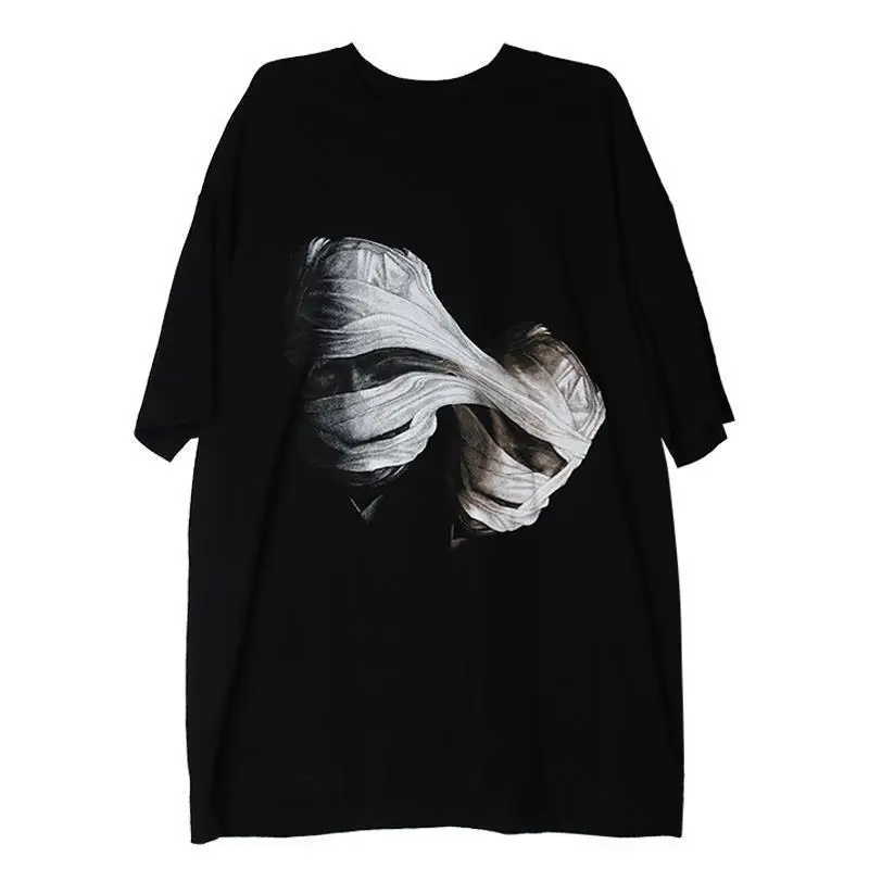 Футболка мужская оверсайз с коротким рукавом Готическая свободная тенниска