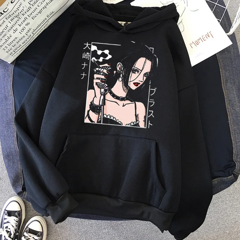 

nana anime hoodies men 90s anime sweatshirts man gothic tracksuit