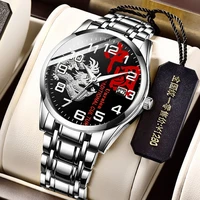 original mens watch personalized design totem stainless steel quartz watches waterproof calendar date man brand a4284