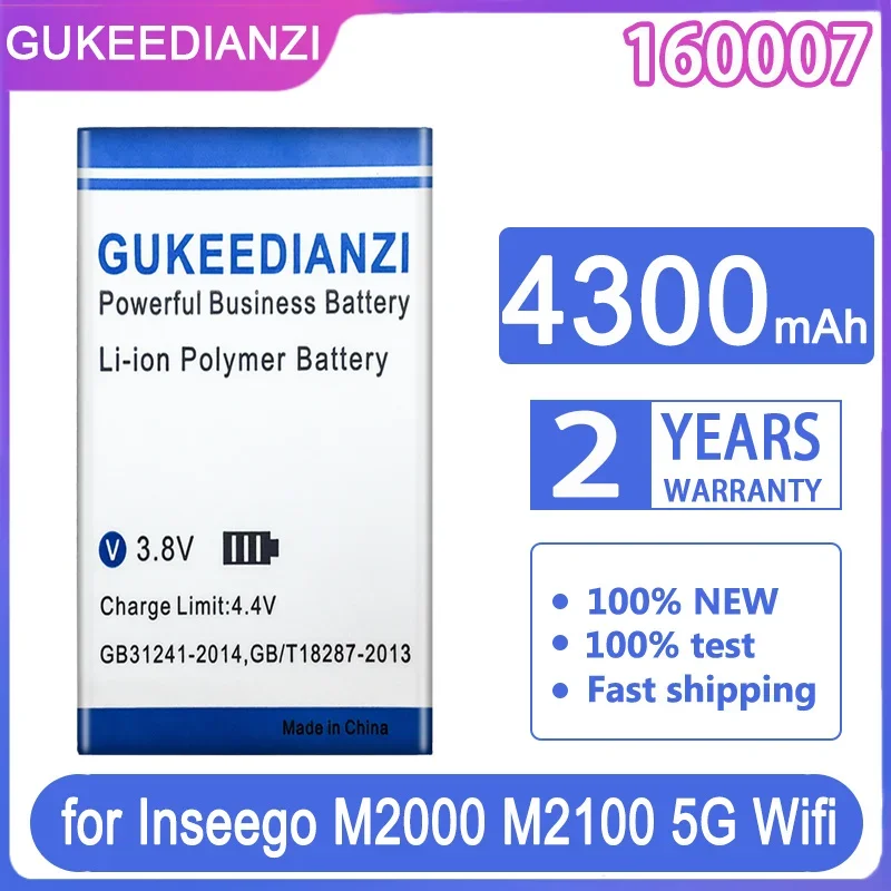 Сменный аккумулятор GUKEEDIANZI 160007 4300 мАч для Inseego M2000 M2100 5G Wi-Fi 40123134