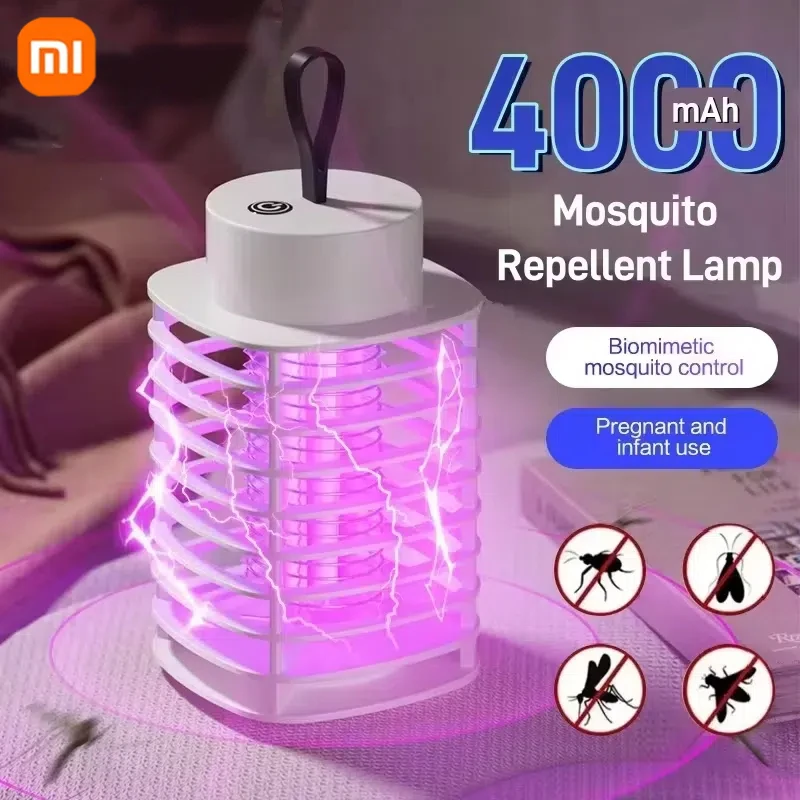 

Лампа Xiaomi от комаров, электрическая ловушка для насекомых, портативная перезаряжаемая лампа для уничтожения летающих насекомых, домашний светильник, бесшумный репеллент от насекомых