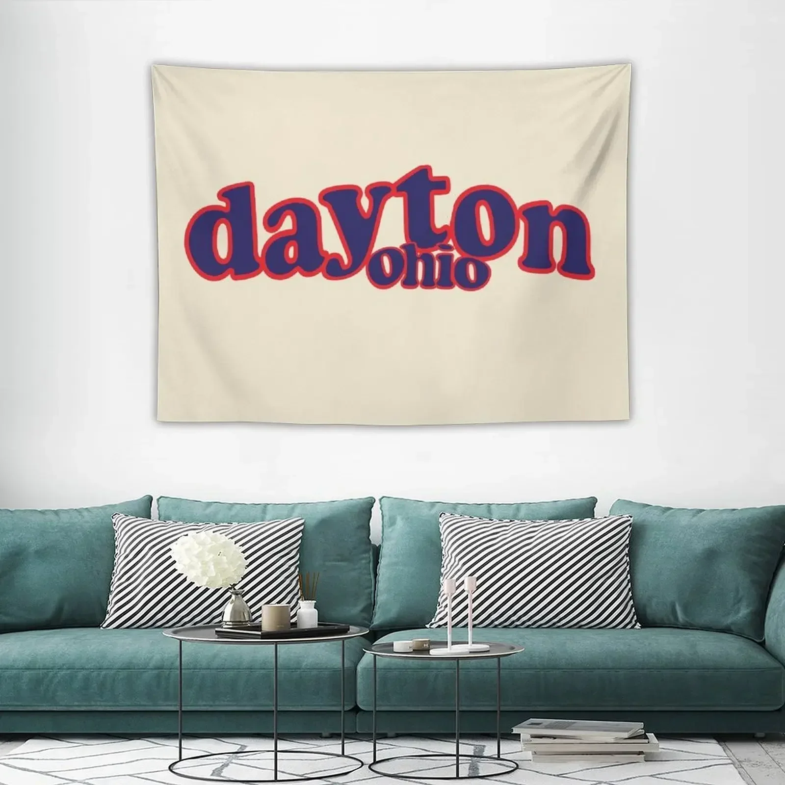Dayton Ohio Groovy гобелен из полиэстера
