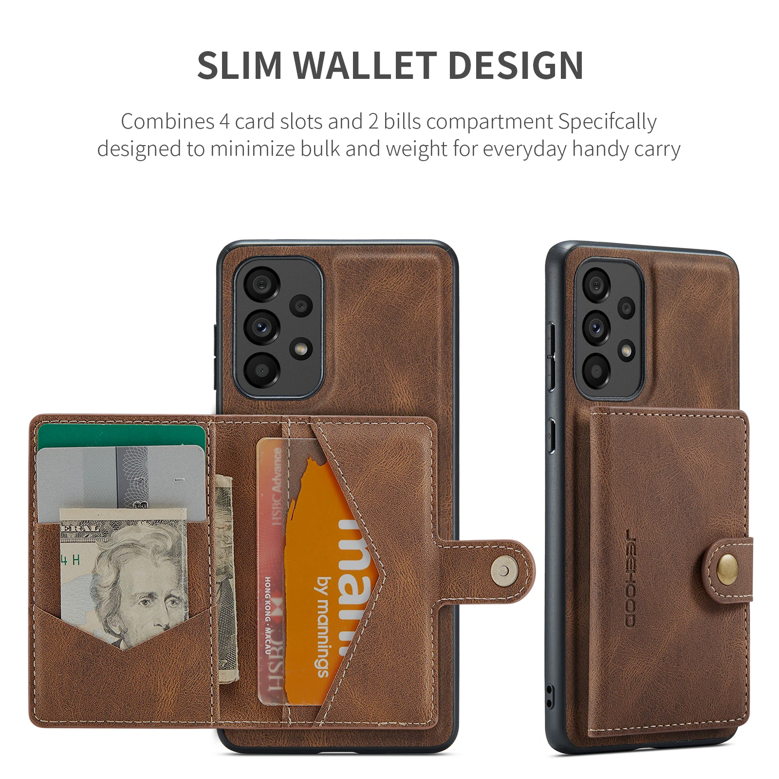 360 Powerful Protection Functional Kickstand Case For Samsung Galaxy A51 52 53 54 71 72 73 12 13 14 22 32 Securely Wallet Cover