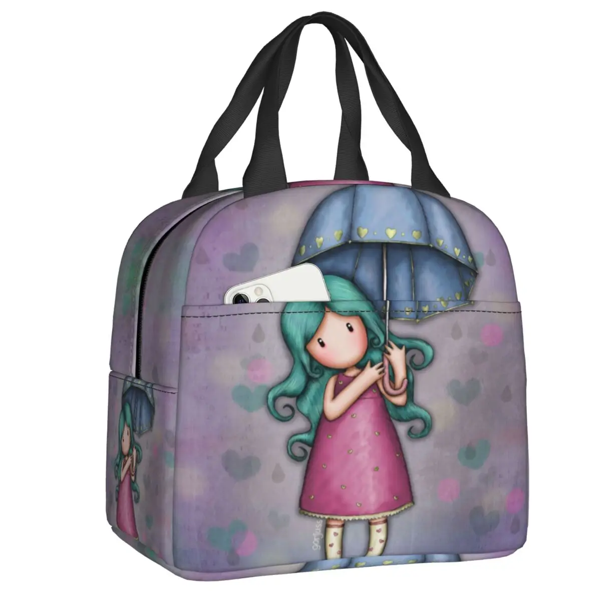 

Santoro Gorjuss Girl Lunch Boxes Women Looking For Sunshine Thermal Cooler Food Insulated Lunch Bag Kids School Children