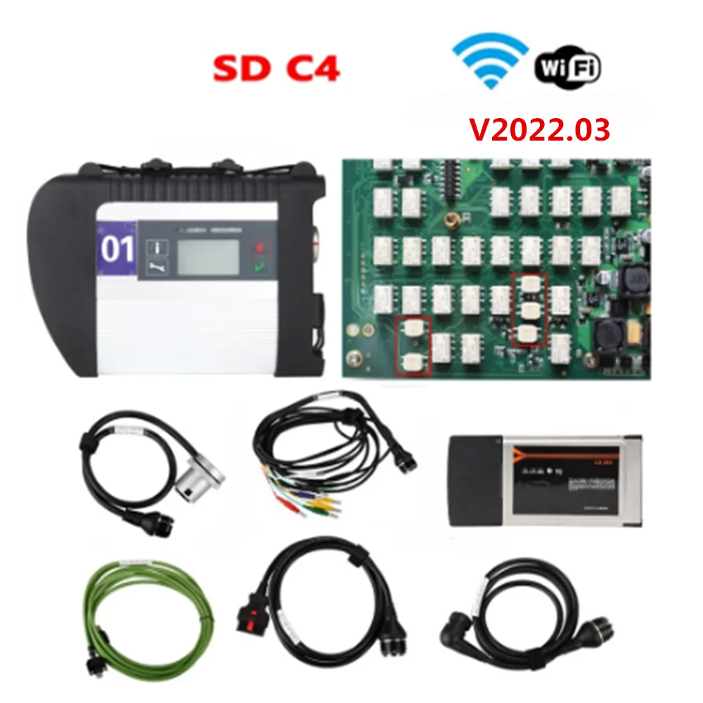 Мультиплексор с полным чипом V2022.03 MB C4 Star Sd подключение к поддержка автомобилей