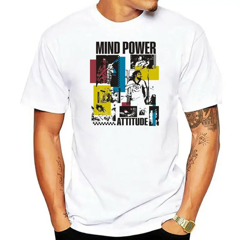 

ROCKERS Mind Power T-Shirt Featuring Members of Bad Brains - Size Medium NEW Cotton Casual Shirt White Top