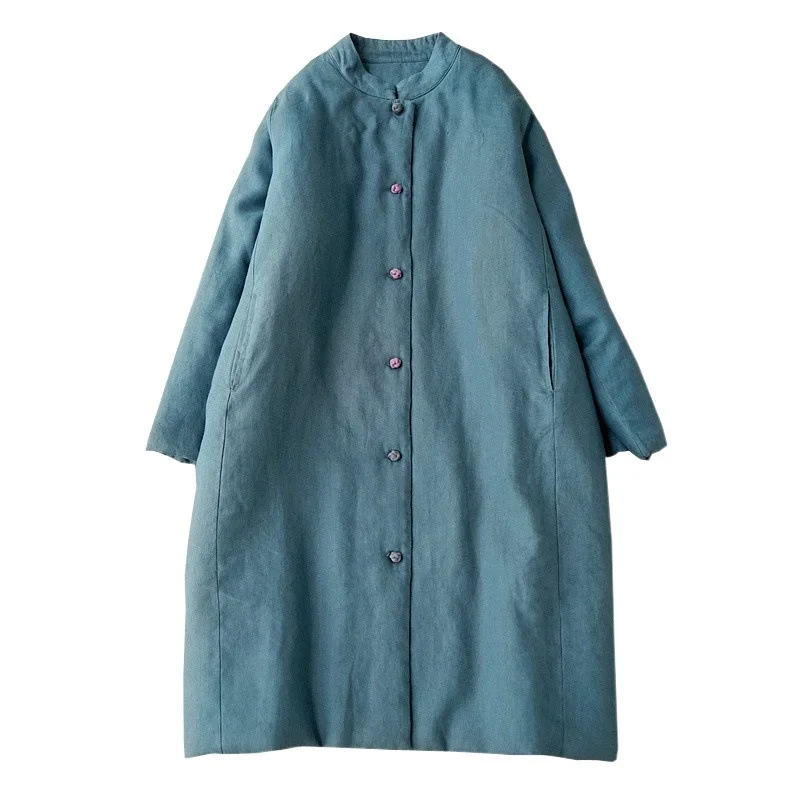 Высококачественное винтажное Женское зимнее пальто в японском стиле новинка 2024