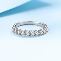 100% 925 Sterling Silver Wedding Rings Set For Women Moissanite Gemstone Diamonds Engagement Fine Jewelry кольцо женское