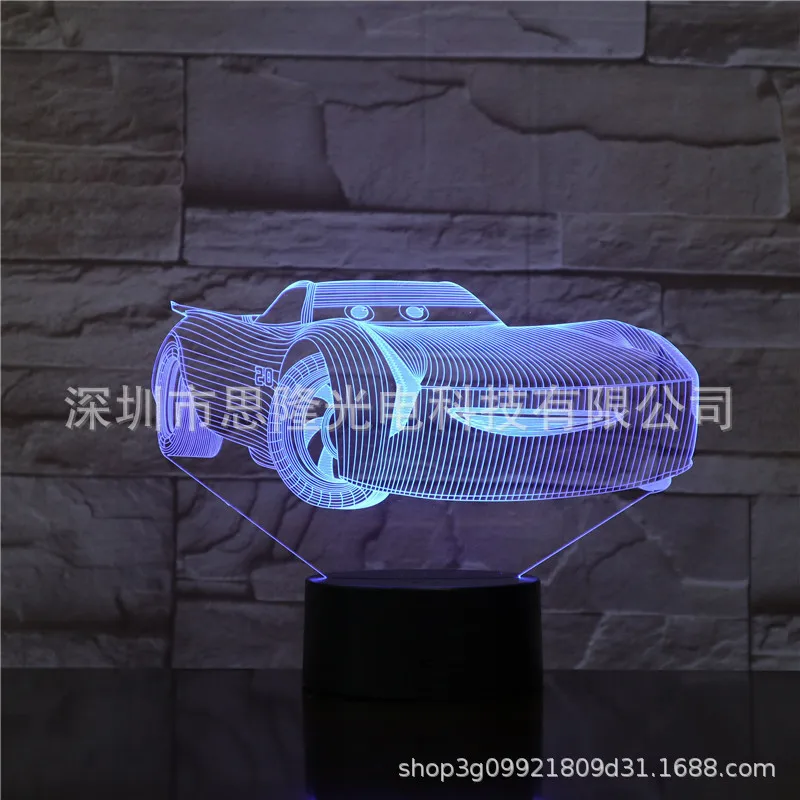 

Disney Car Night Lights Colorful Touch/remote Control Home Lights Children's Bedroom Decorations Put Out Christmas Presents