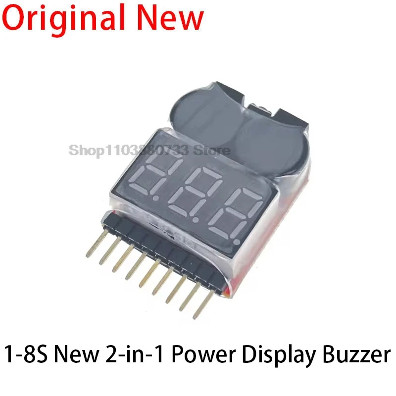Новый 1-8S Lipo Li-ion Fe напряжение батареи 2IN1 тестер индикатора низкого напряжения