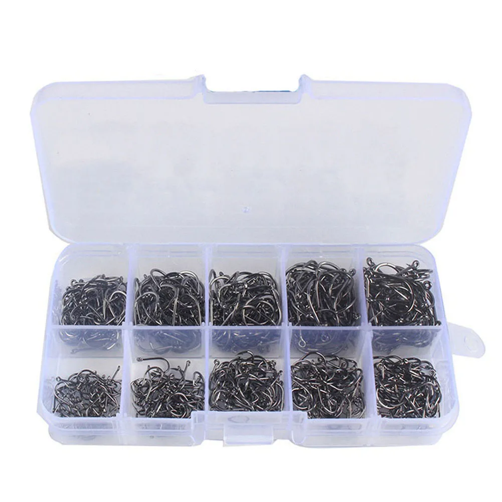 

Fishhook Fishhook Set Set Fly Fishing Hook Set Handle Hook Metal+Plastic Super Sharp 500/100pcs Fishing Hooks Set