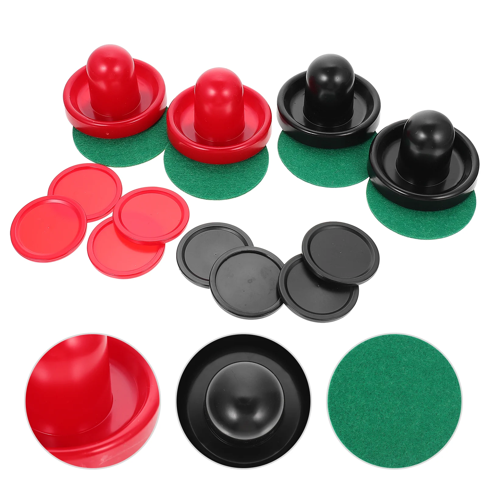 

Ball Header Set Plastic Air Hockey Puck Accessory Paddle Pusher Game Accessories Putter