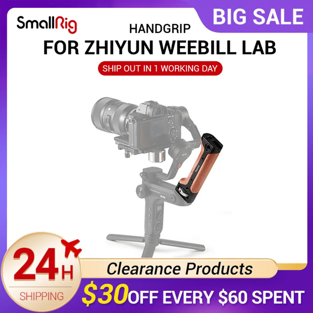 

SmallRig DSLR Camera Handle Handgrip for Zhiyun WEEBILL LAB Gimbal With Shoe Mount and 1/4 3/8 Thread Holes for DIY Options 2276