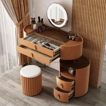 Light Luxury Rock Plate Dressing Table Small House Type Modern Minimalism Bedroom Storage Cabinet Integrated Nordic Vanity Desk