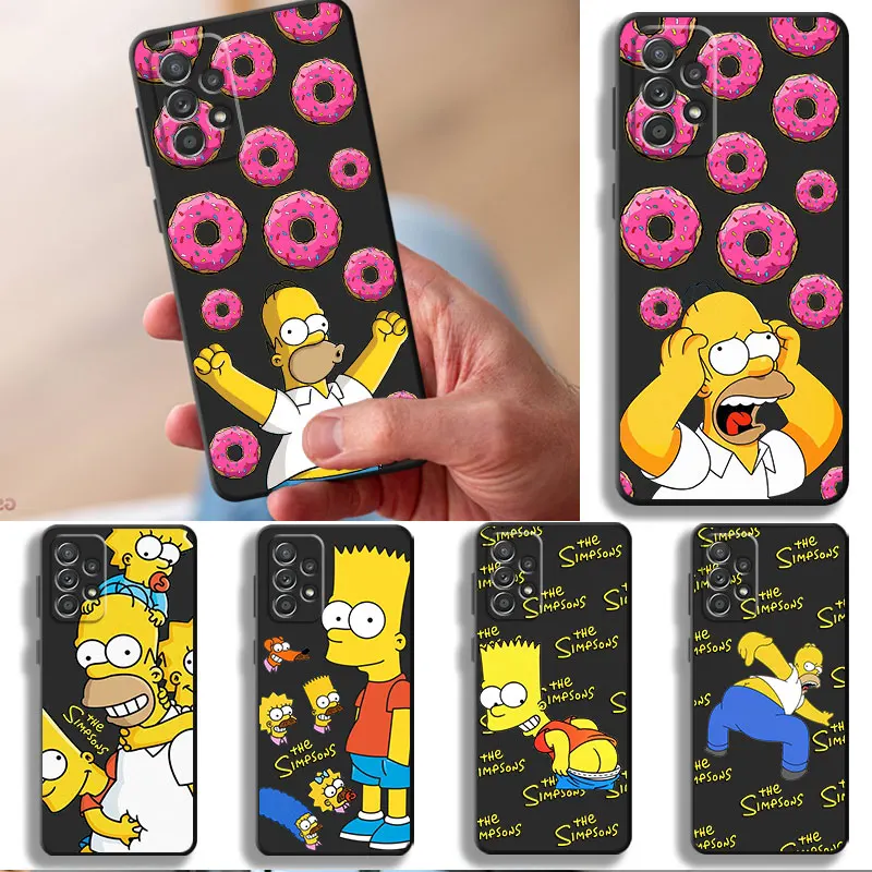 Hot Simpsons Boy TPU Soft Case Cover for Samsung Galaxy A22 A51 4G A13 A11 A32 A52 5G A21s A71 A72 A12 A91 A31 Silicon Funda 