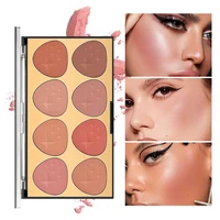 8 colors blush plate matte lasting natural skin color naked makeup face makeup portable blush rouge plate