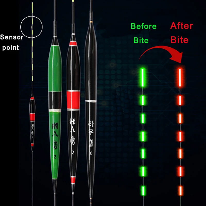 Умный светодиодный поплавок для рыбалки светящийся с автоматическим