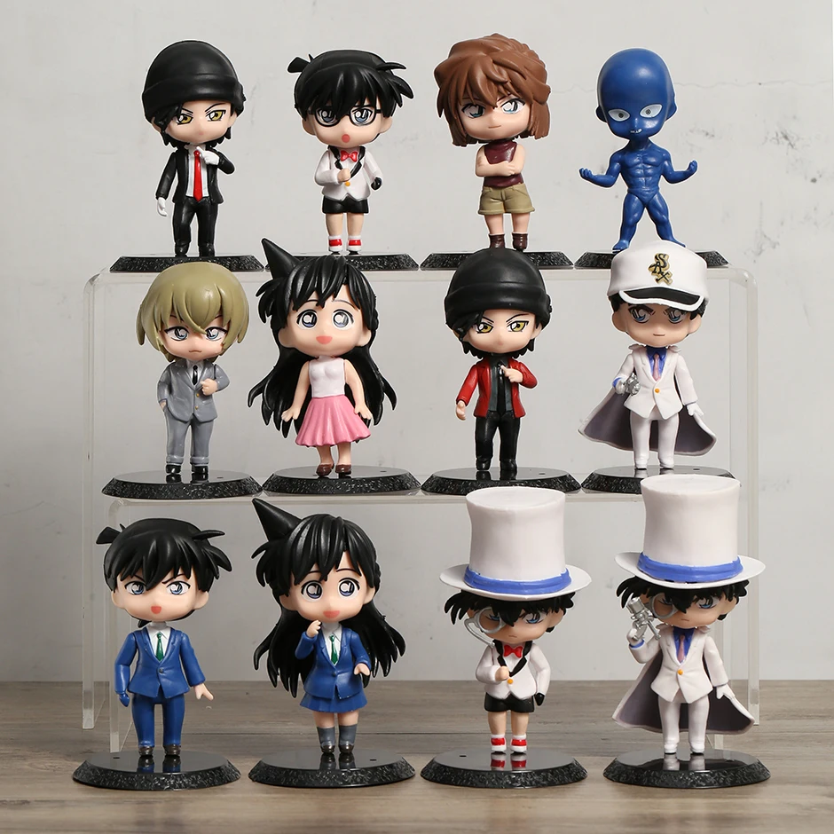 

Миниатюрные декоративные куклы из ПВХ, персонажи детектива Конан кудоу, Шиничи, моури РАН, хайбара, ии, Кидо, Фуруя Рей