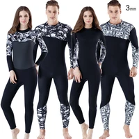 3mm neoprene wetsuit mens camouflage thickening warm printing fashion wetsuit ladies outdoor water sports surfing wetsuit 2022