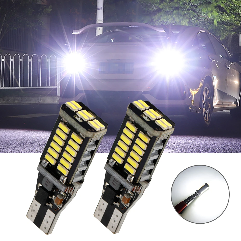 

100pcs Canbus Supply T15 Car LED Reversing Light Backup W16W 30smd 3014 Canbus led bulbs for car Auto Lamp 12V