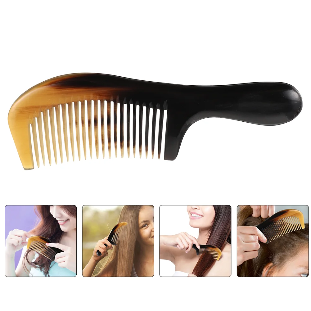

Comb Hairscraping Horn Styling Hairdressing Ox Natural Board Tool Smoothingsalon Pocket Static Head Wide Scalp Accessoryfemale