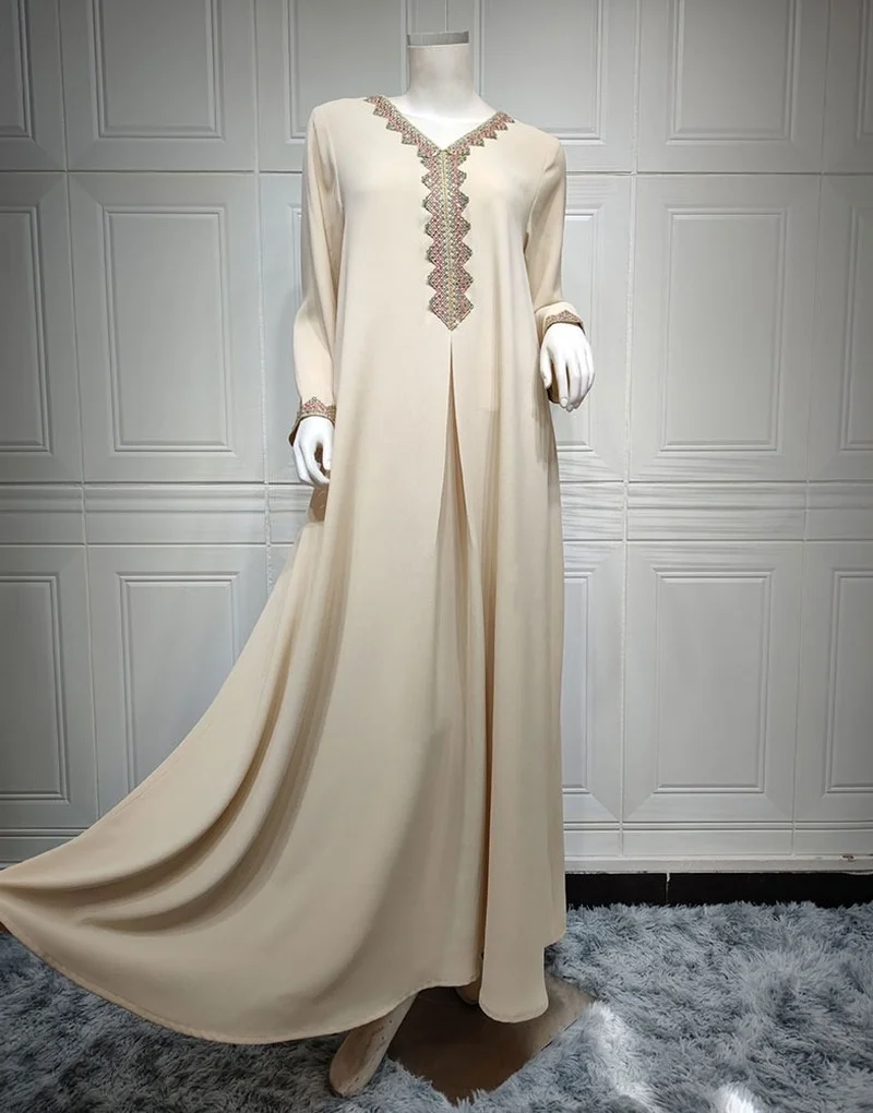 Sequin Dubai Abaya Jalabiya Women Loose Muslim Modest Hijab Robe Islam Morrocan Caftan African Long Dresses Kaftan Party Ramadan