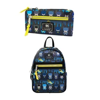 loungefly batman cute children backpack kindergarten school bag wallet long clip 80th anniversary edition children present