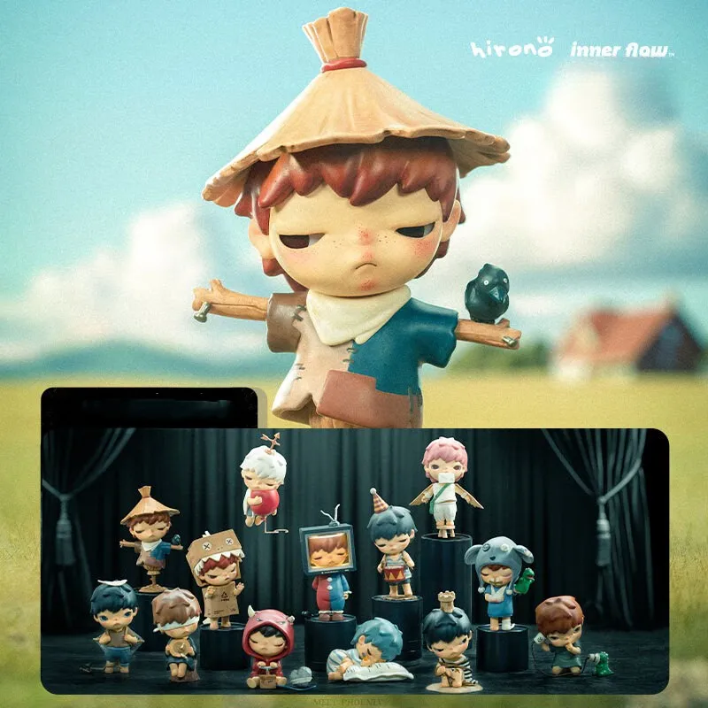 

POPMART Hirono4 серии Mime, женская сумка, загадочная коробка, игрушки, кукла, милая аниме фигурка, настольные украшения, коллекция подарков
