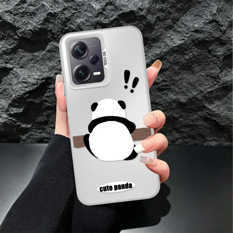 Фото Чехол для Xiaomi Poco C51 X3 Pro F3 GT F4 C50 X5 X3 NFC, задняя крышка для телефона, милый чехол с изображением панды №3