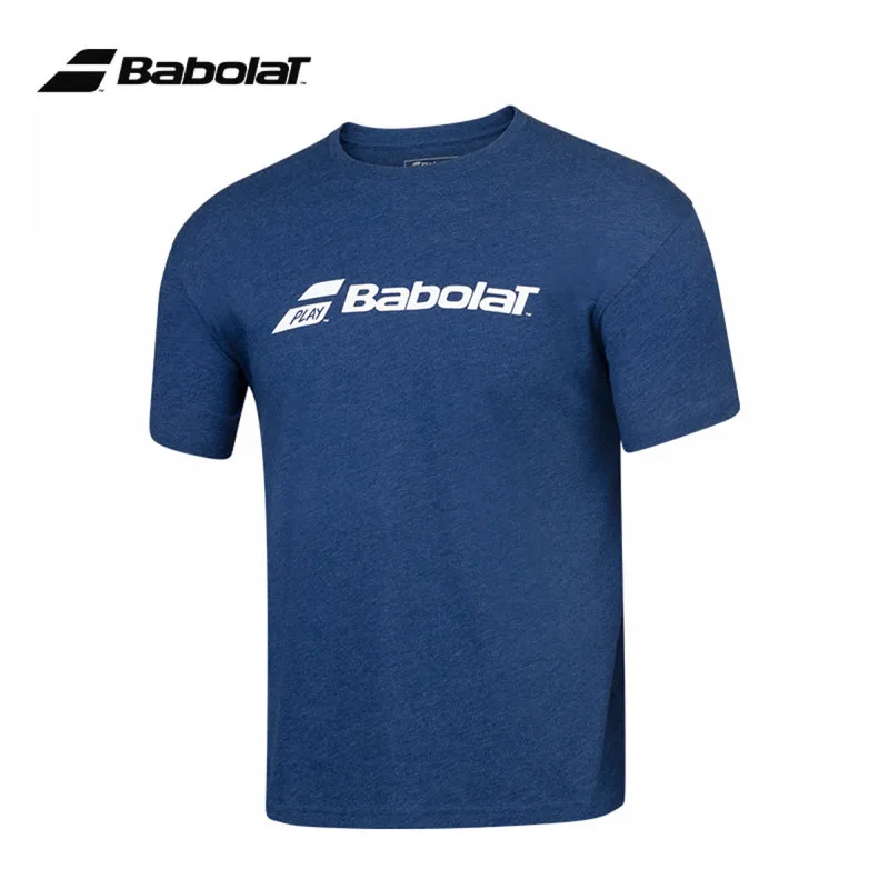 Classic Babolat Tennis Sports Tee Men Adults Breathable Sweat-absorb T-shirt Summer O-Neck Squash Badminton Padel Exercise Tee