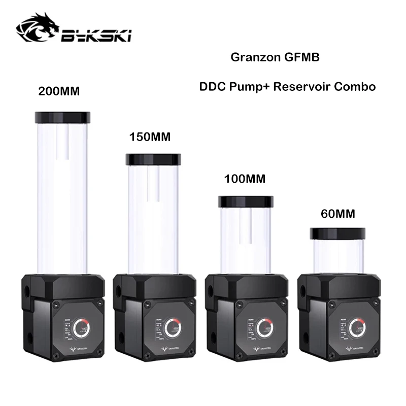Granzon GFMB AIO Digital Display DDC Combo Pump+Reservoir Wireless Speed Control,Flow 700L/H Water PumpTank 60/100/150/200mm