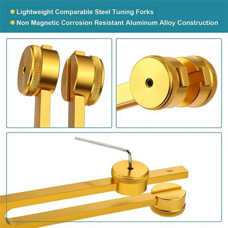 Набор камертонов из 4 предметов (4096C MI528 128C OM136.1) для сольфеджио чакр звукового