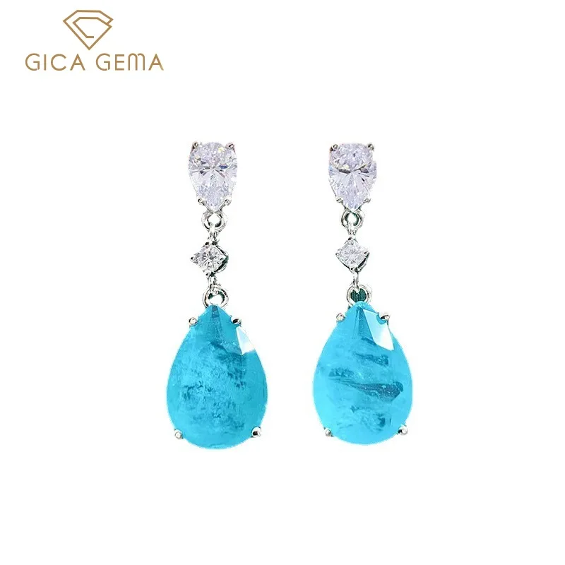 

Женские серьги-подвески из серебра 925 пробы, 10 х14 мм