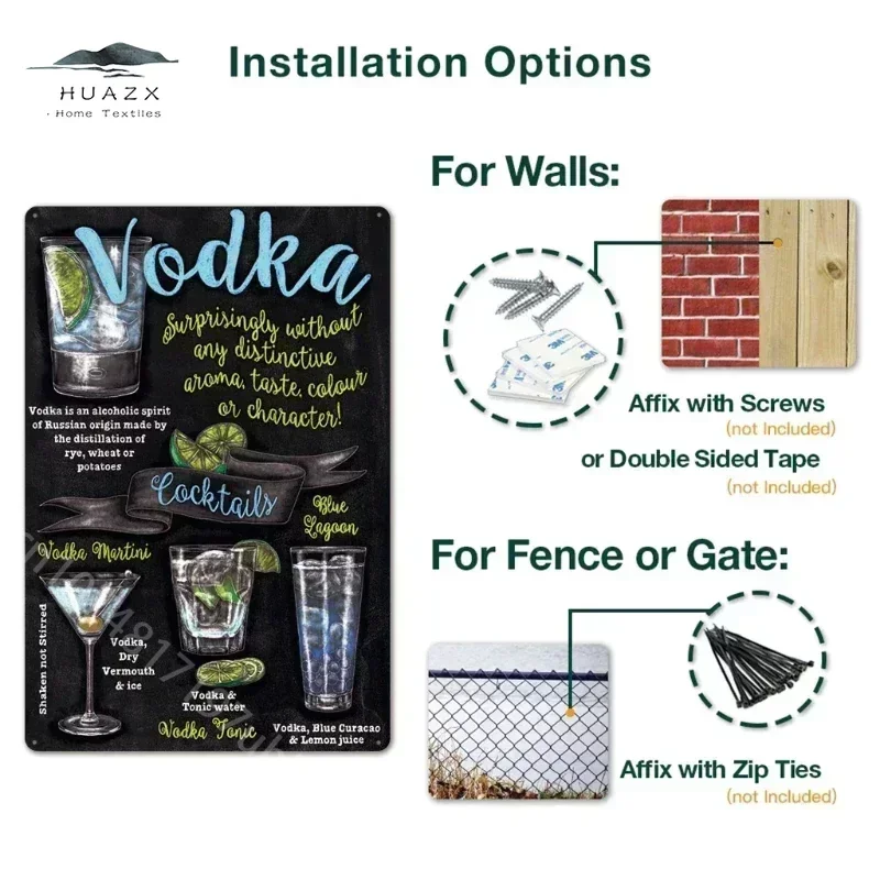 Винтажная металлическая табличка