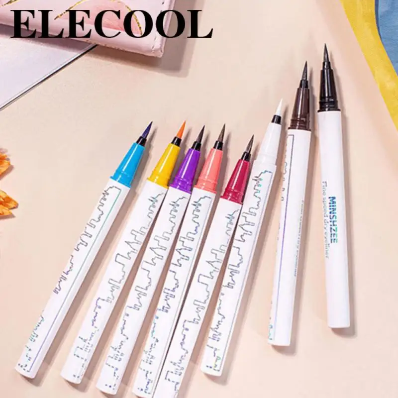 

Жидкая подводка для глаз, 8 цветов, не размазывается, подводка для глаз, мягкая гладкая подводка для глаз, блестящая подводка для глаз