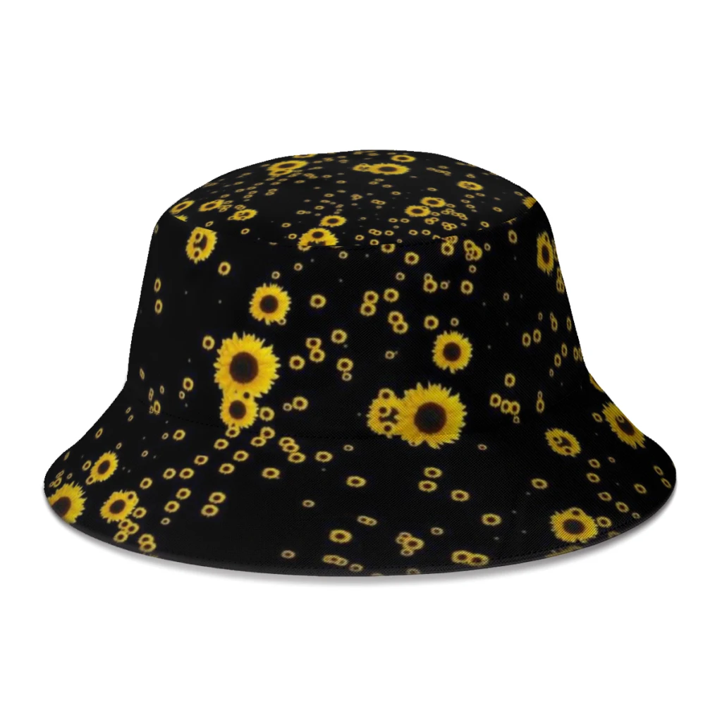 

Summer Retro Sunflower Floral Bucket Hats for Boys Girls Cool Plants Fisherman Hats Journey Boonie Hat
