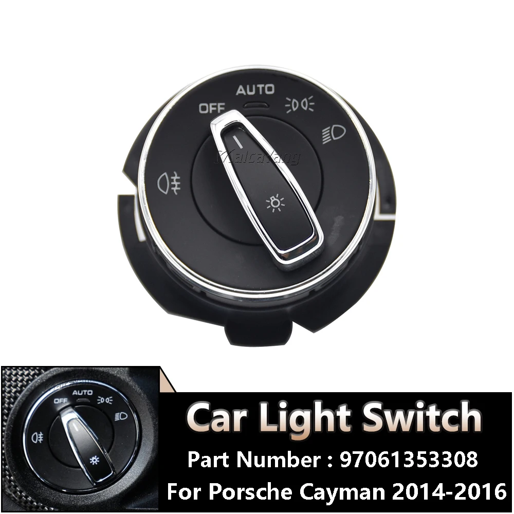 

For Porsche Cayman Panamera 991 911 991R GT3 New Headlight Head Lamp Switch 97061353307 Rotary Adjustment Control Switch
