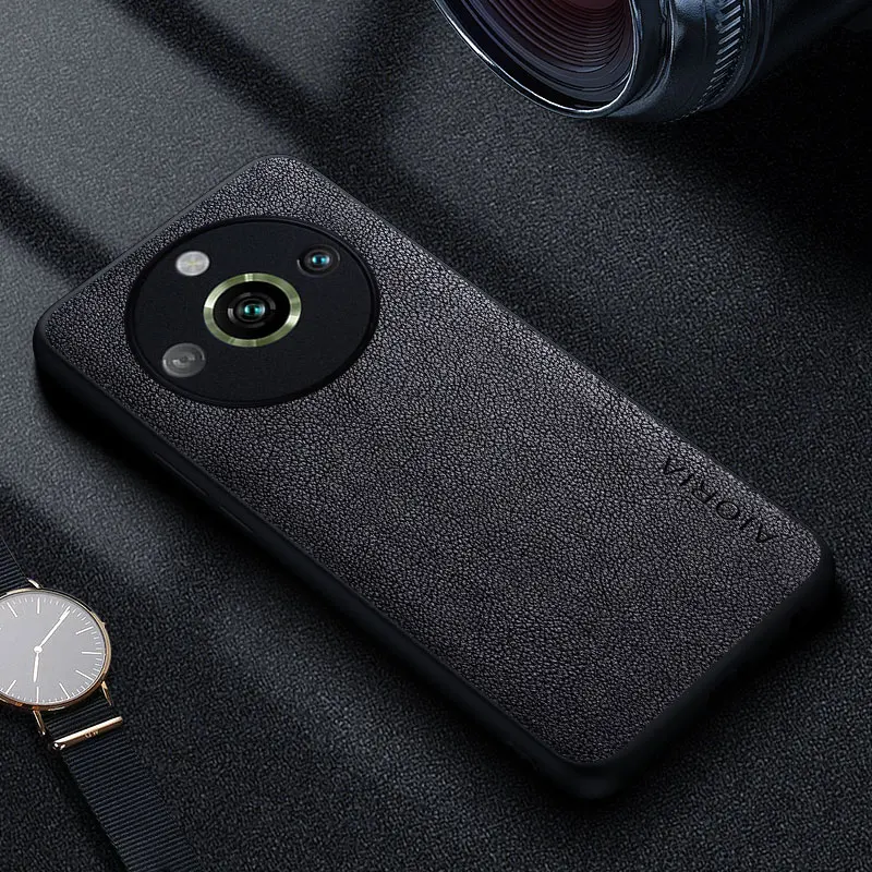 Роскошный кожаный чехол премиум класса для телефона Realme 11 10 9 8 7 6 Pro Plus 11x 9i 8i 6s Φ 4g