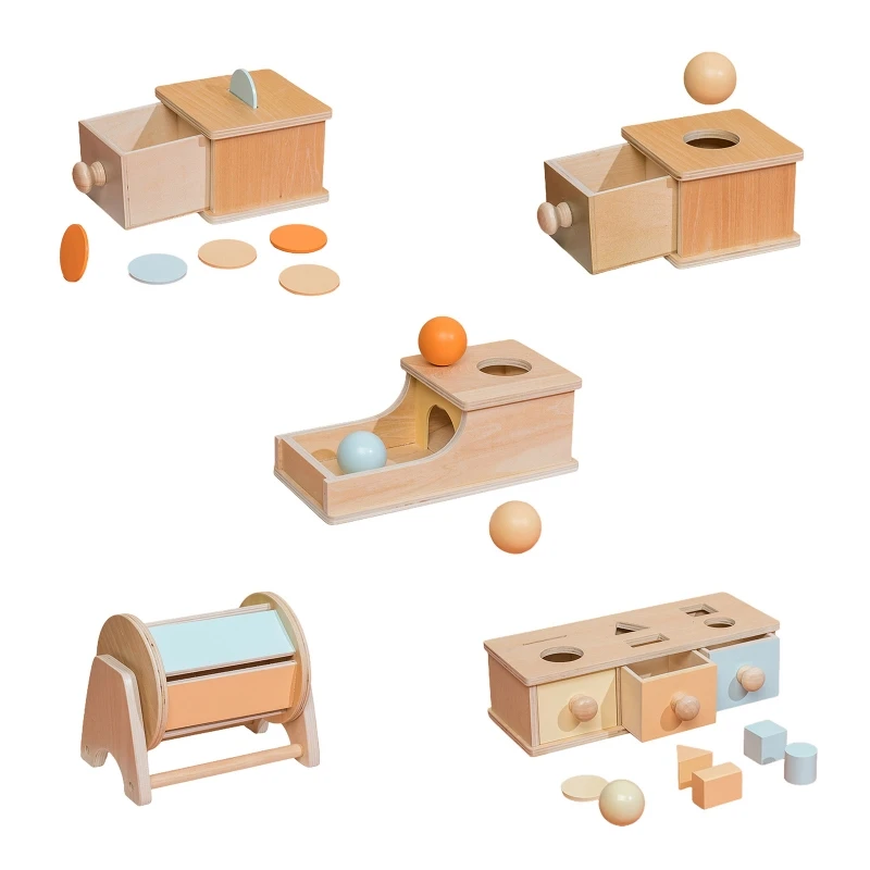 

L21F Shape Match Wood Puzzle Learning Counting Toy Montessori Object Sensing Intellectual Board Game Kiddie Hand Exerciser