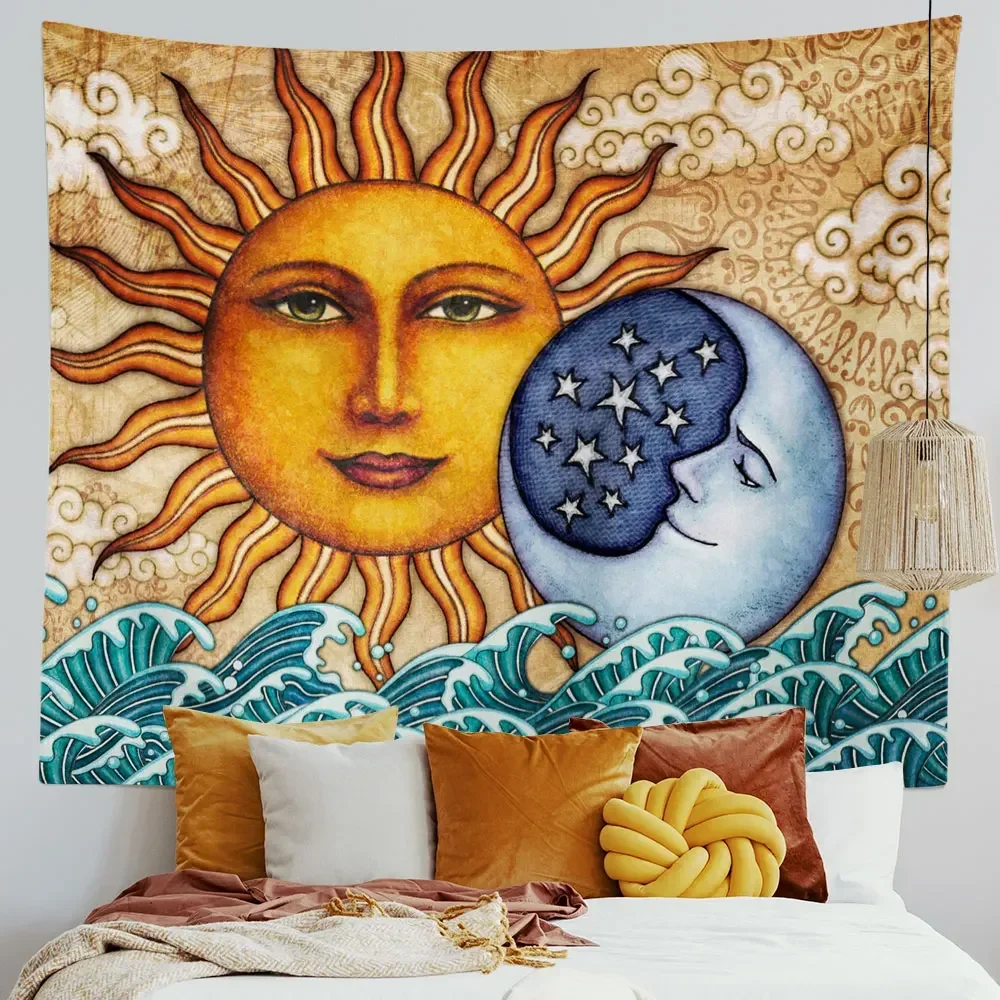 Психоделическая Астрология солнце и искусственная мандала украшения для