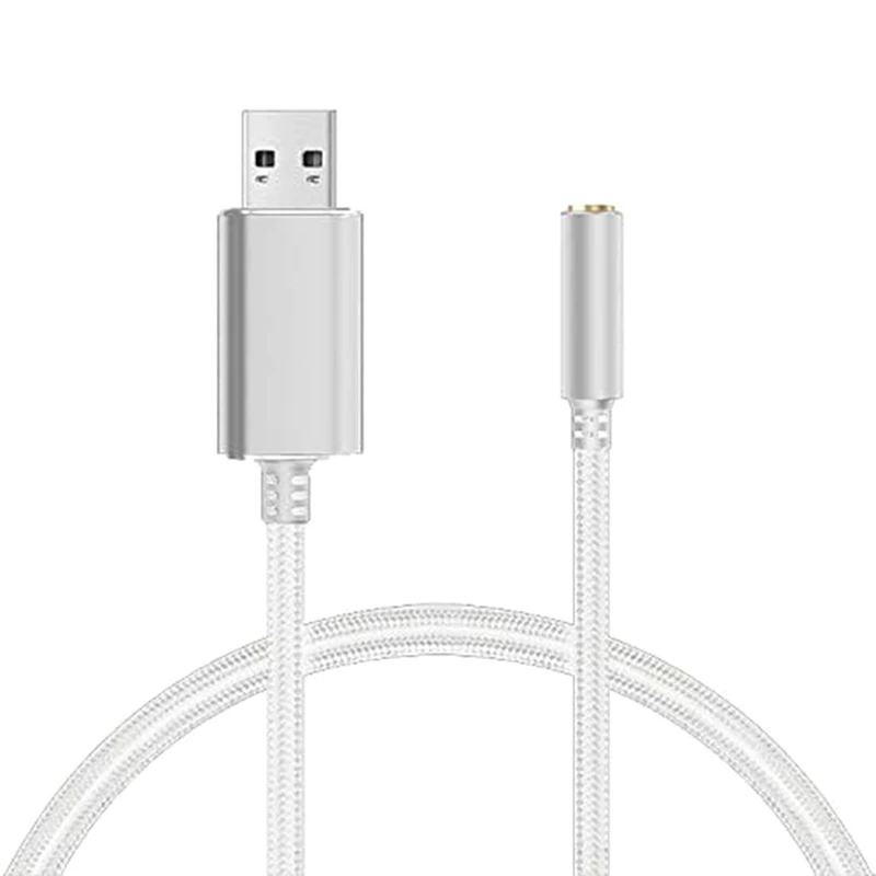 

USB To 3.5Mm Audio Cable Drive Free External Sound Card External Headset Speaker Microphone Conversion Cable
