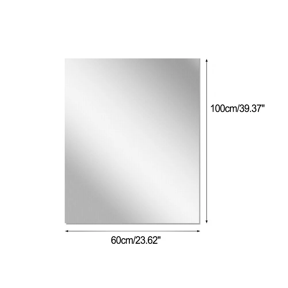 

Mirror Wall Sticker Bathroom Bedroom DIY Decal Glass Home Decor Kitchen Self Adhesive Tiles Waterproof Durable