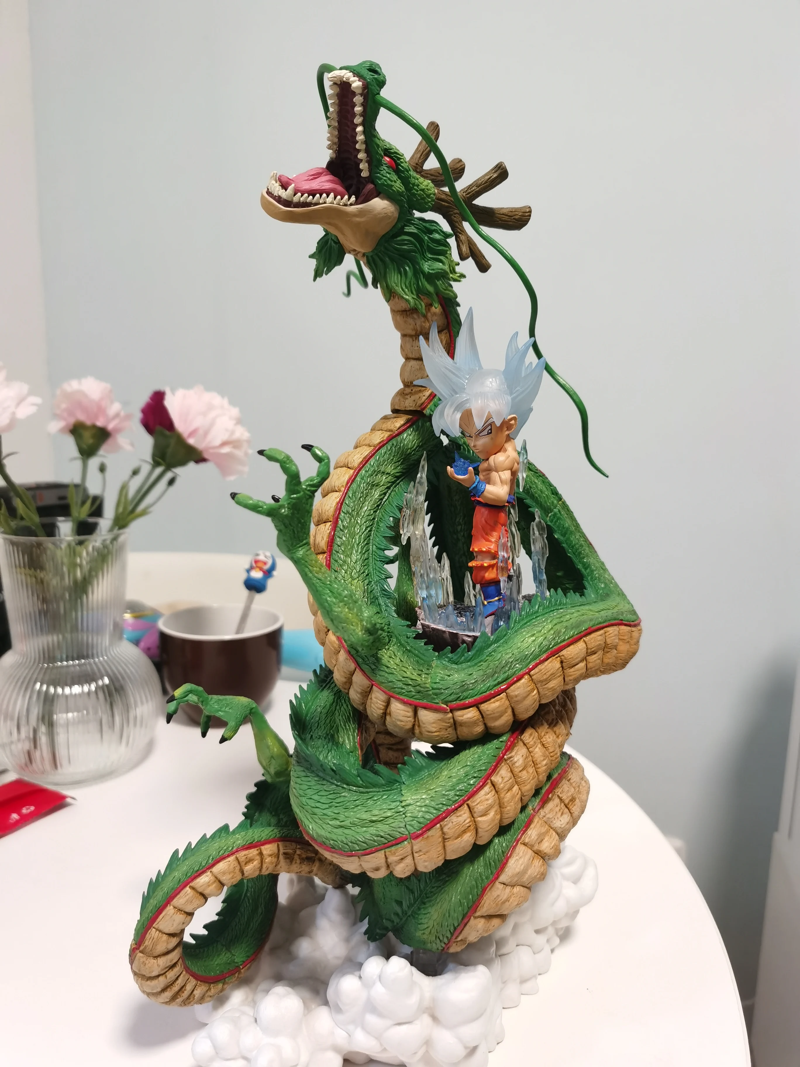 Дешево Фигурка дракона жемчуга Z Shenron, 38 см, Porunga Polenda, большой размер, полирезиновая статуя, игрушки, модель, аниме экшн-фигурки Манга